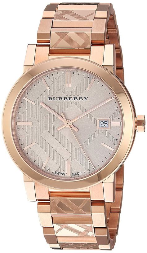 rose gold burberry watch 